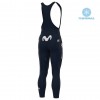 Tenue Maillot M/L + Collant à Bretelles 2020 Movistar Team Hiver Thermal Fleece N001